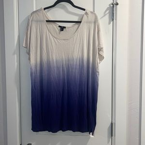 H&M ombré scoop neck shirt